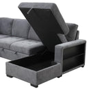  Furniture of America Stockwell FM6966DG-SECT Sleeper Sofa Sectional IMAGE 6