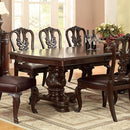  Furniture of America Bellagio CM3319T-7PC-LEATHER 7 Pc Dining Table Set IMAGE 9