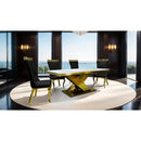  Furniture of America Palazzo FM33002GD-T-7PC-11BK 7 Pc Dining Table Set IMAGE 1