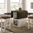  Furniture of America Bingham CM3168BR-PT-5PC 5 Pc Counter Height Table Set IMAGE 2