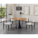  Furniture of America Athan FM37018BK-RT-5PC18BK 5 Pc Dining Table Set IMAGE 2