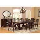  Furniture of America Bellagio CM3319T-9PC-FABRIC 9 Pc Dining Table Set IMAGE 1