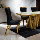  Furniture of America Basilicata FM33001GD-T-TABLE Dining Table IMAGE 2
