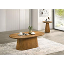  Furniture of America Halewood FM4222WN-CO-PK Oval Coffee Table IMAGE 2
