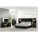  Furniture of America Goldsberg FM7425BK-EK-WP-BED King Bed with Wall Panels IMAGE 2