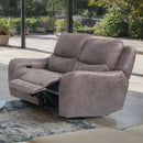  Furniture of America Demetrius CM9931BR-LV-PM-PK Power Loveseat IMAGE 1
