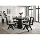  Furniture of America Tottenham FM3222BK-RT-48-TABLE 48" Round Dining Table IMAGE 2