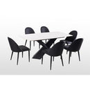  Furniture of America Lenvik FM3700BK-T-7PC 7 Pc Dining Table Set IMAGE 3