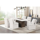  Furniture of America Grasten FM3332DB-T-7PC-00WH 7 Pc Dining Table Set IMAGE 2