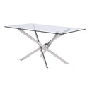  Furniture of America Silveria FM37001SV-T-TABLE Dining Table IMAGE 1