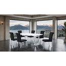  Furniture of America Holbaek FM37008SV-T-7PC-07SB 7 Pc 80" Dining Table Set IMAGE 2