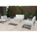  Furniture of America Shomari LA-A025WH-4PK 5 Pc Wicker Sofa Set IMAGE 2