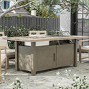  Furniture of America Bordeaux GM-2017-PK Dining Table with Fire Pit & Cooler IMAGE 1