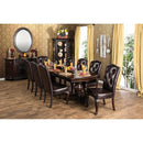  Furniture of America Bellagio CM3319T-9PC-LEATHER 9 Pc Dining Table Set IMAGE 8