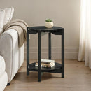 Furniture of America Hyde SL4200BK-E Round End Table IMAGE 2