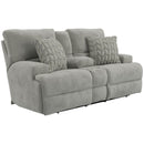 Catnapper Renaldo 61289 Power Lay Flat Reclining Console Loveseat with Zero Gravity - Stone IMAGE 1