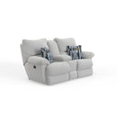  Catnapper Lenny 62579 Power Lay Flat Reclining Console Loveseat - Winter IMAGE 1