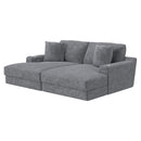  Jackson Furniture Cozy 344515 LSF Chaise with USB - Gunmetal IMAGE 1