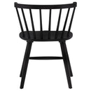  Coaster Furniture Jeffries 107202BLK Set of 2 Windsor Wood Dining Side Chair - Black IMAGE 10