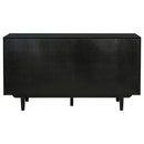  Coaster Furniture Middleton 108545BLK 4-door Sideboard Server with Dual Drawers - Black IMAGE 4