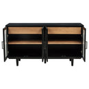  Coaster Furniture Middleton 108545BLK 4-door Sideboard Server with Dual Drawers - Black IMAGE 9