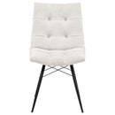  Coaster Furniture Aiken 110332STN Set of 4 Fabric Upholstered Dining Side Chair - Saddle Stone White IMAGE 10