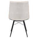  Coaster Furniture Aiken 110332STN Set of 4 Fabric Upholstered Dining Side Chair - Saddle Stone White IMAGE 9