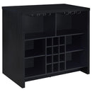  Coaster Furniture Topanga 182784 Engineered Wood Freestanding Home Bar - Black IMAGE 1