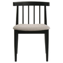  Coaster Furniture Cullen 193942BLK Set of 2 Dining Side Chair Upholstered Seat - Black IMAGE 10