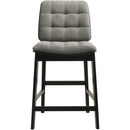  Coaster Furniture Redbridge 193969BLK Set of 2 Velvet Upholstered Counter Chair - Grey/Black IMAGE 4