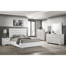  Coaster Furniture Felicity 203511KE 53-inch Upholstered Eastern King Platform Bed - White IMAGE 10