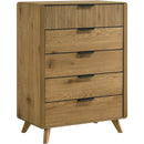  Coaster Furniture Bennett 222905 5-drawer Bedroom Chest - Light Oak IMAGE 1