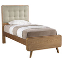  Coaster Furniture Robyn 225091T Wood Twin Platform Bed - Light Ash IMAGE 1