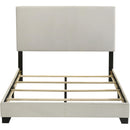  Coaster Furniture Dorian 300852F Fabric Upholstered Full Panel Bed - Cream IMAGE 4