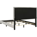  Coaster Furniture Dorian 300852F Fabric Upholstered Full Panel Bed - Cream IMAGE 5