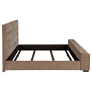  Coaster Furniture Senna 305811KW Upholstered California King Audio Flame Visualizer Bed - Brown IMAGE 6