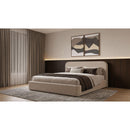  Coaster Furniture Anders 306037BEIKE Upholstered Eastern King Storage Lift Platform Bed - Beige IMAGE 4