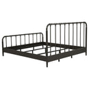  Coaster Furniture Rocco 310035KE All Wood Water Pipe Open Frame Eastern King Bed - Dark Bronze IMAGE 5
