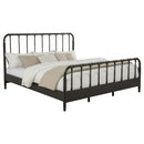  Coaster Furniture Rocco 310035KE All Wood Water Pipe Open Frame Eastern King Bed - Dark Bronze IMAGE 7