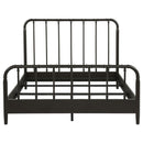  Coaster Furniture Rocco 310035Q All Wood Water Pipe Open Frame Queen Bed - Dark Bronze IMAGE 2