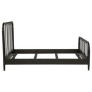  Coaster Furniture Rocco 310035Q All Wood Water Pipe Open Frame Queen Bed - Dark Bronze IMAGE 7