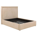  Coaster Furniture Lawson 315835LF 54-inch Upholstered Full Platform Bed - Light Saddle IMAGE 1