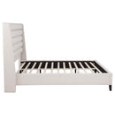  Coaster Furniture Leslie 315983KW Upholstered Tufted California King Wingback Platform Bed - Beige IMAGE 3