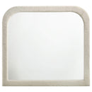  Coaster Furniture Sonya 360114 Upholstered Bedroom Dresser Mirror - Ivory IMAGE 2