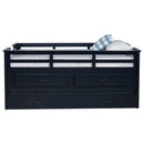  Coaster Furniture Carlsbad 401980T Wood Twin Captains Bed With Trundle - Navy Blue IMAGE 13