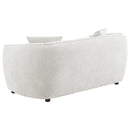  Coaster Furniture Aleisha 503065 Fabric Upholstered Loveseat - Sand IMAGE 10