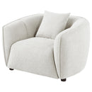  Coaster Furniture Aleisha 503066 Fabric Upholstered Accent Chair - Sand IMAGE 1