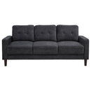  Coaster Furniture Bowen II 509981 Fabric Upholstered Track Arm Sofa - Steel Grey IMAGE 5