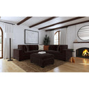  Coaster Furniture Lakeview 551465 Upholstered Corner Chair - Dark Chocolate IMAGE 6