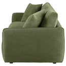  Coaster Furniture Elysia 551895-LOVE Chenille Upholstered Modular Lounge Loveseat - Green IMAGE 4